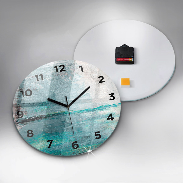 Orologio rotondo Texture astratta dell'olio