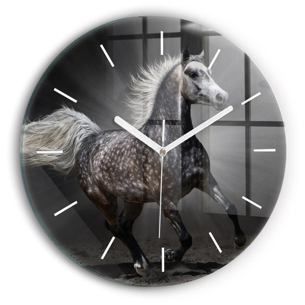 Orologio rotondo Cavallo al galoppo