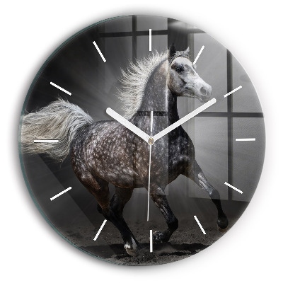 Orologio rotondo Cavallo al galoppo