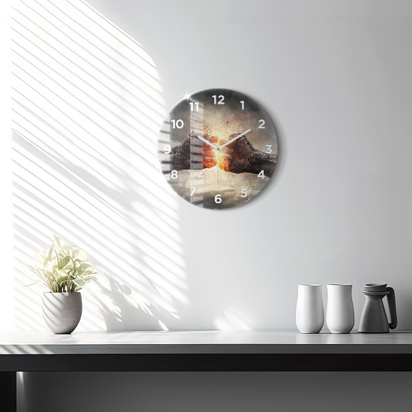 Orologio rotondo Pugni Forza Potenza