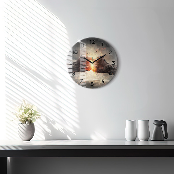 Orologio rotondo Pugni Forza Potenza