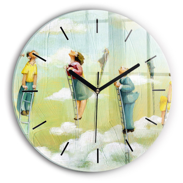Orologio rotondo Persone sulle scale
