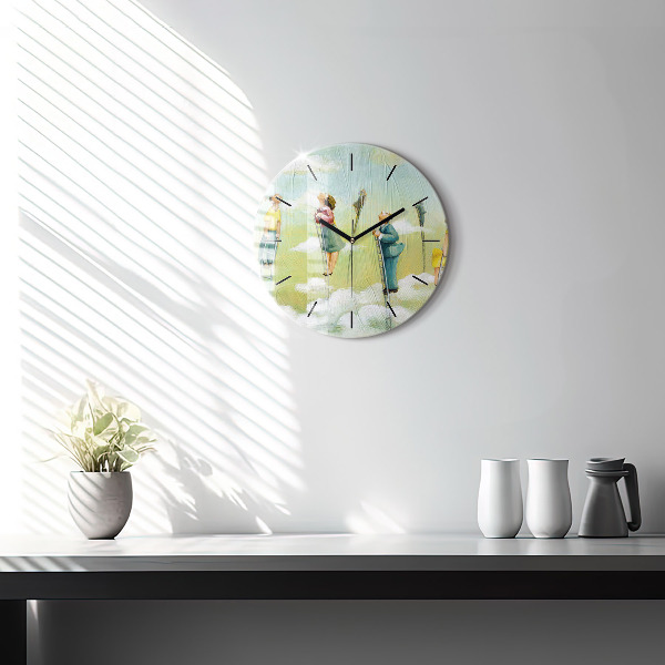 Orologio rotondo Persone sulle scale