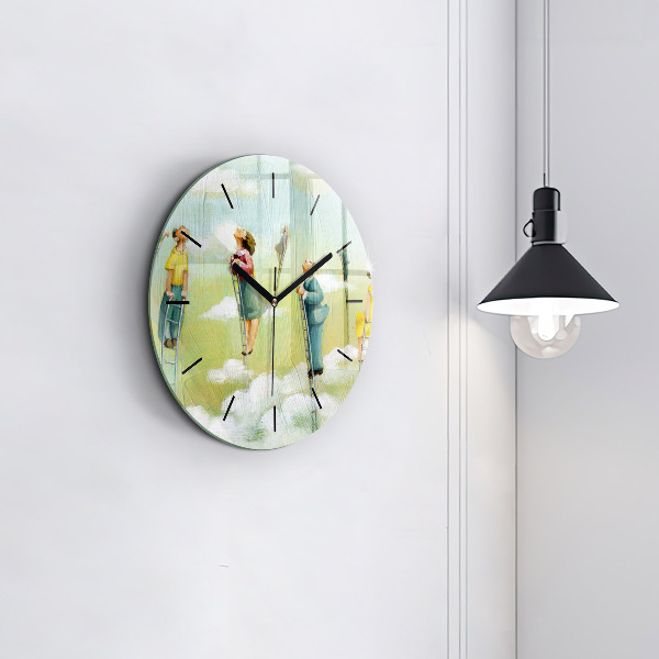 Orologio rotondo Persone sulle scale
