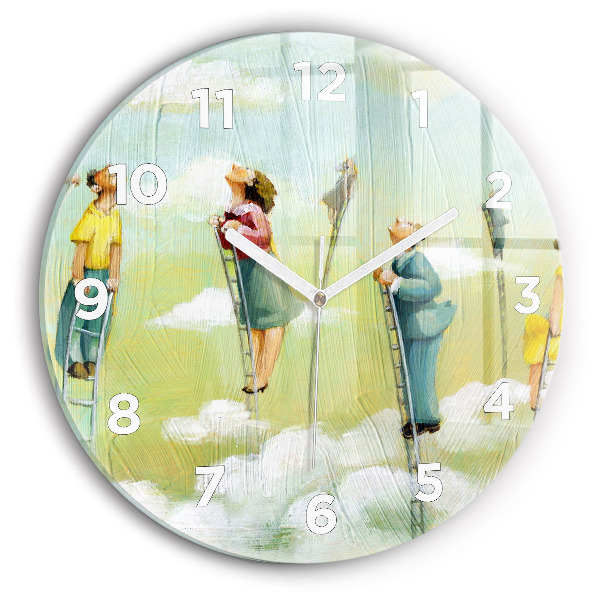 Orologio rotondo Persone sulle scale