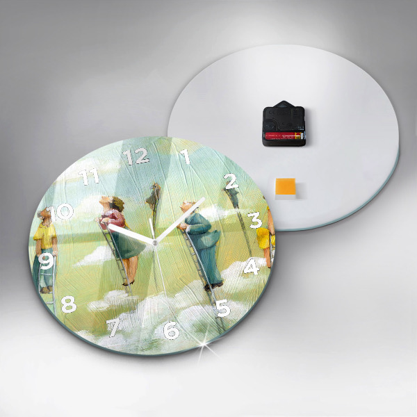 Orologio rotondo Persone sulle scale