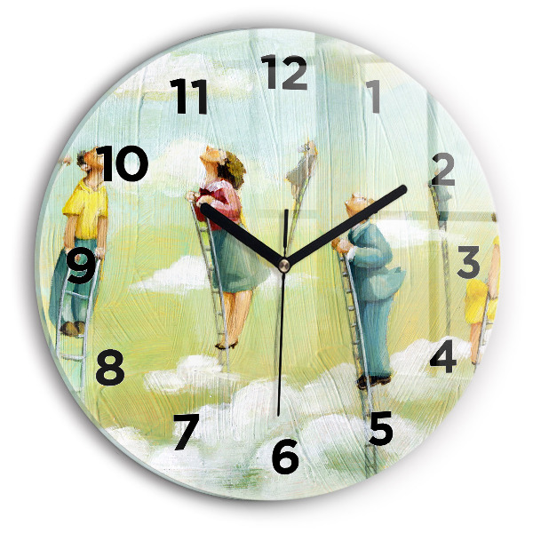 Orologio rotondo Persone sulle scale