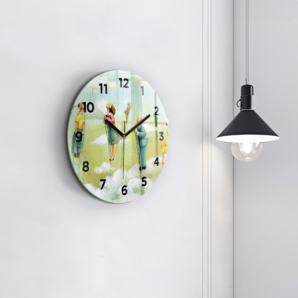 Orologio rotondo Persone sulle scale