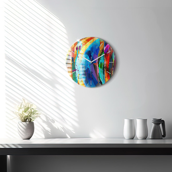 Orologio rotondo Sfondo astratto
