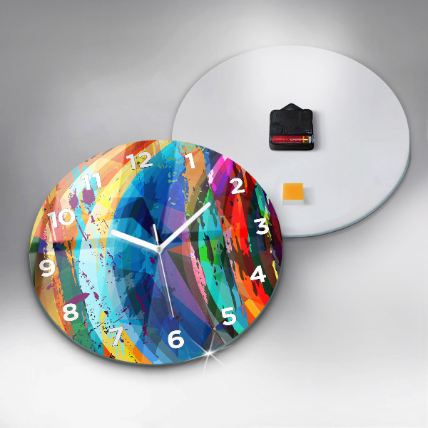 Orologio rotondo Sfondo astratto