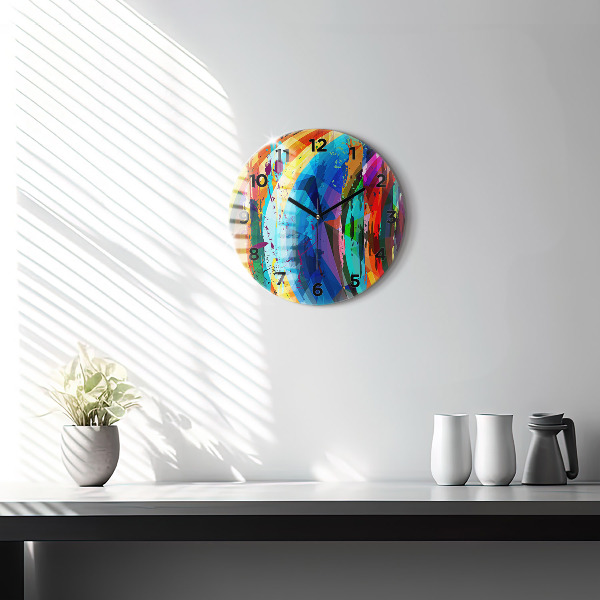 Orologio rotondo Sfondo astratto