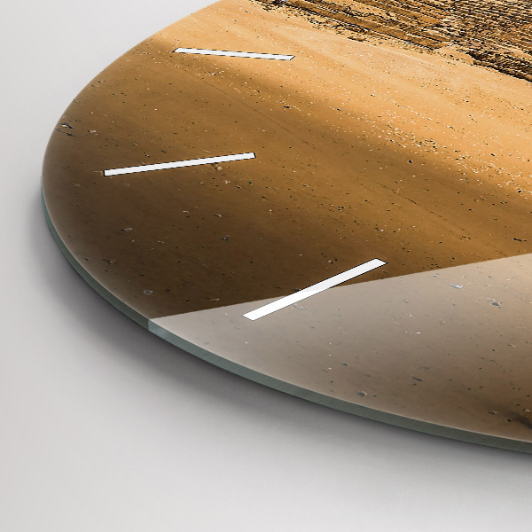 Orologio rotondo Piramidi e tramonto