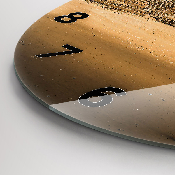 Orologio rotondo Piramidi e tramonto