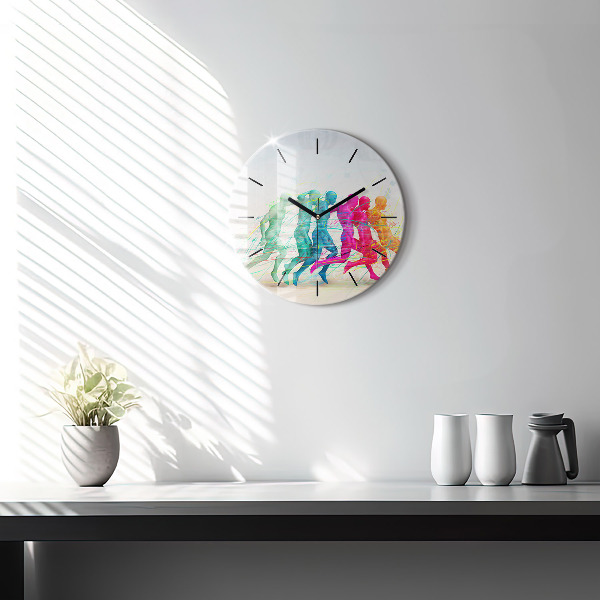 Orologio rotondo Persone colorate