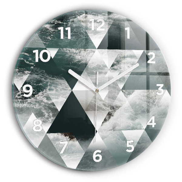 Orologio rotondo Onde astratte del mare