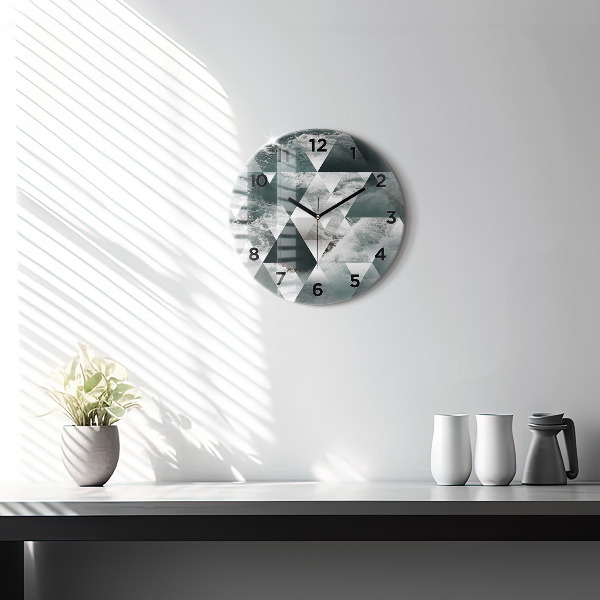 Orologio rotondo Onde astratte del mare