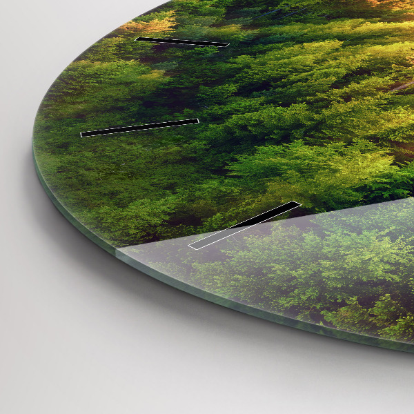 Orologio rotondo Tramonto sulle colline