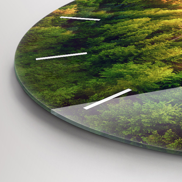 Orologio rotondo Tramonto sulle colline