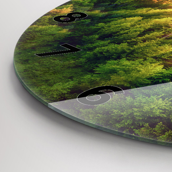 Orologio rotondo Tramonto sulle colline