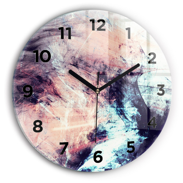 Orologio rotondo Pittura astratta