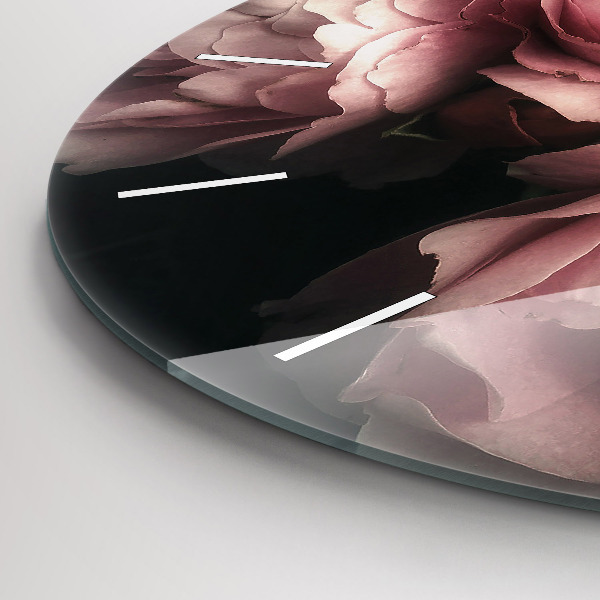 Orologio rotondo Mazzo di rose rosa