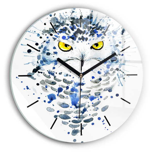 Orologio rotondo Sguardo gufo