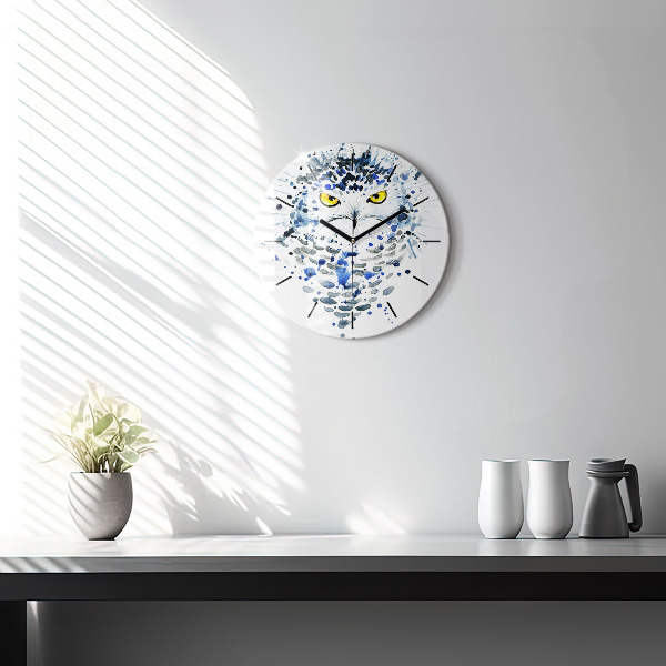 Orologio rotondo Sguardo gufo