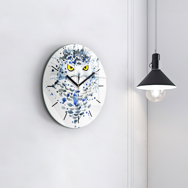 Orologio rotondo Sguardo gufo