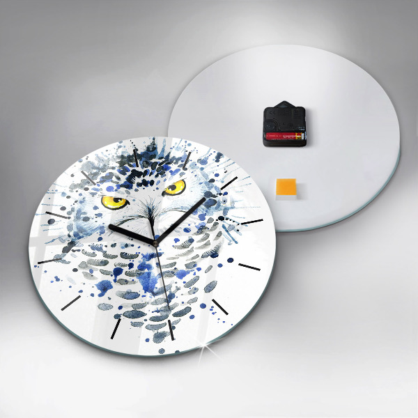 Orologio rotondo Sguardo gufo