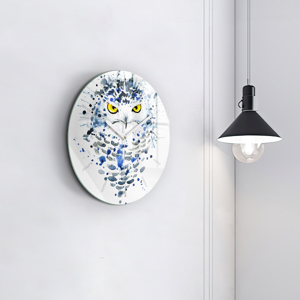 Orologio rotondo Sguardo gufo