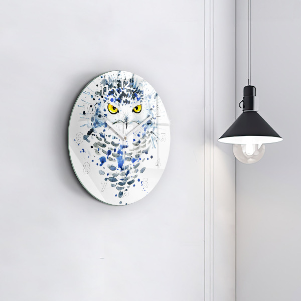 Orologio rotondo Sguardo gufo