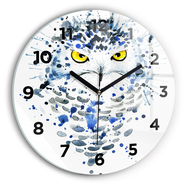 Orologio rotondo Sguardo gufo