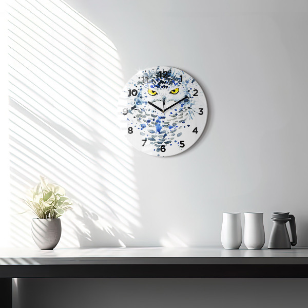 Orologio rotondo Sguardo gufo