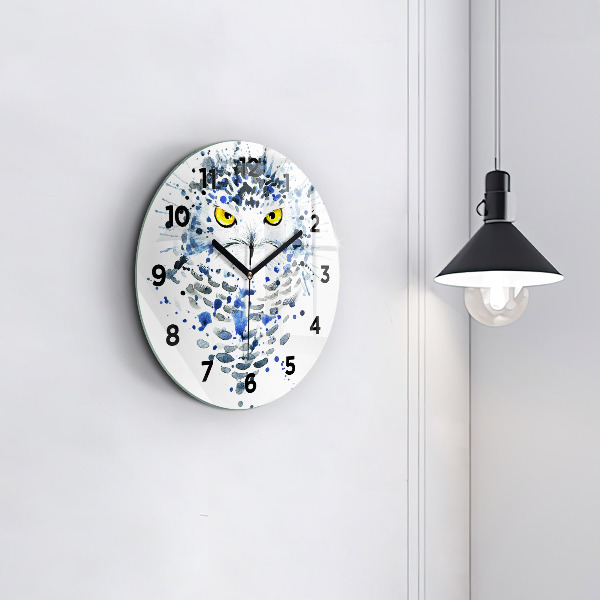 Orologio rotondo Sguardo gufo