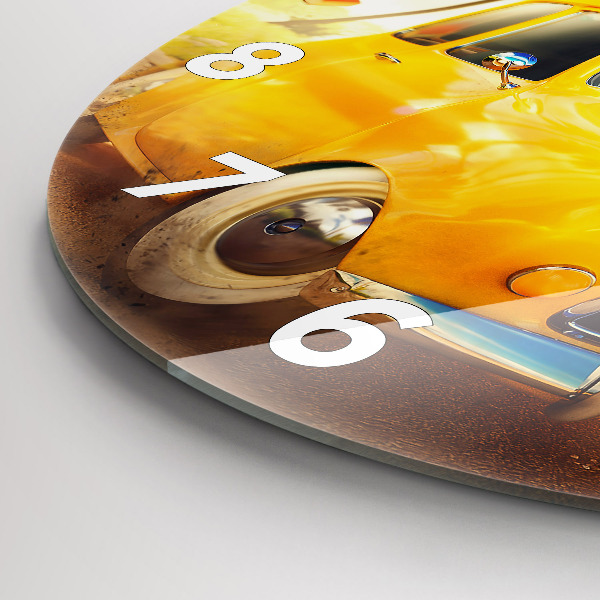 Orologio rotondo Auto con tavola da surf