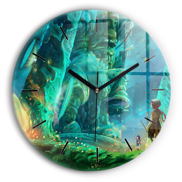 Orologio rotondo Bambini nella foresta