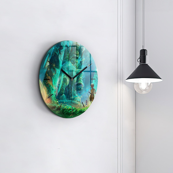 Orologio rotondo Bambini nella foresta