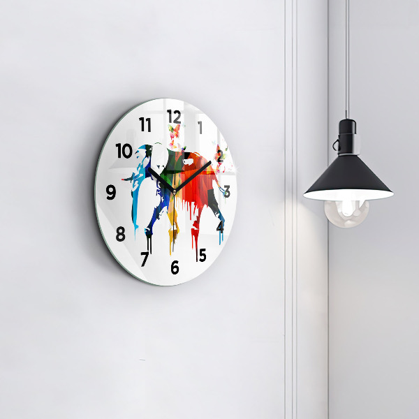 Orologio rotondo Elefante dipinto colorato
