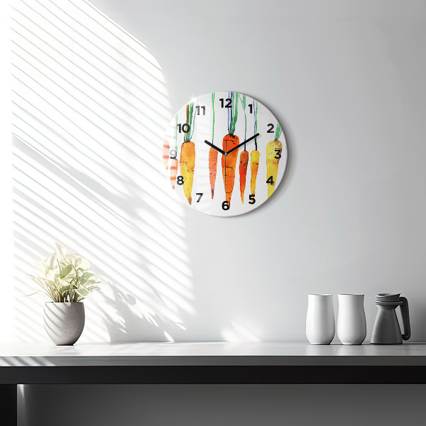 Orologio rotondo Illustrazione di carota