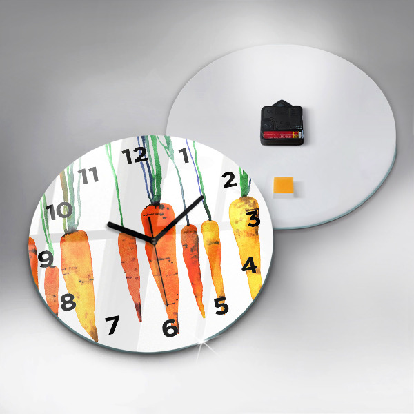 Orologio rotondo Illustrazione di carota