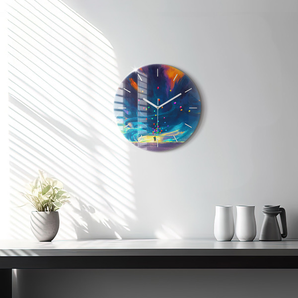 Orologio rotondo Bambino e palloncini