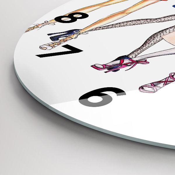 Orologio rotondo in vetro Ragazze alla moda