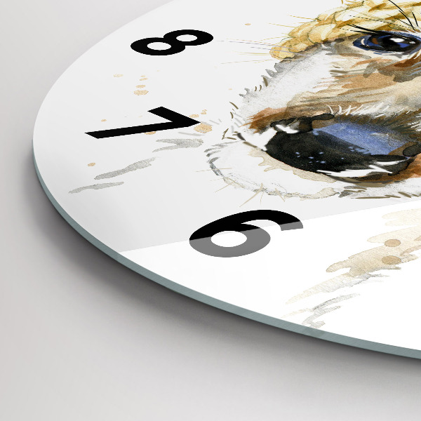 Orologio rotondo in vetro Un cervo