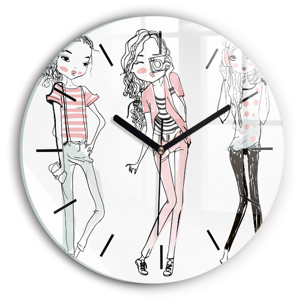 Orologio rotondo in vetro Moda femminile