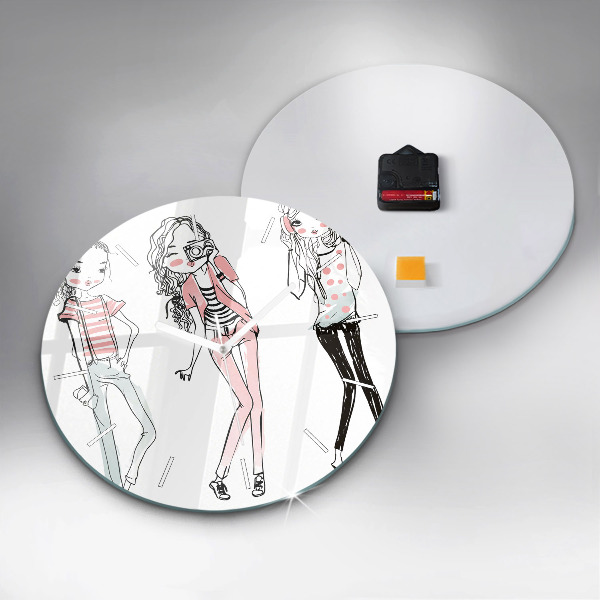 Orologio rotondo in vetro Moda femminile