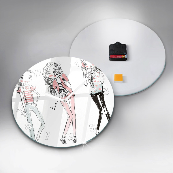 Orologio rotondo in vetro Moda femminile