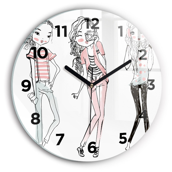 Orologio rotondo in vetro Moda femminile
