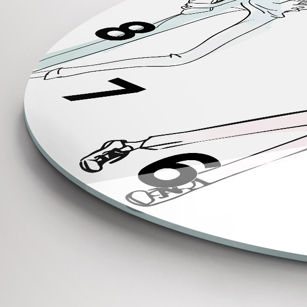 Orologio rotondo in vetro Moda femminile