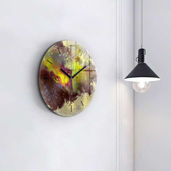 Orologio rotondo in vetro Donna nella foresta