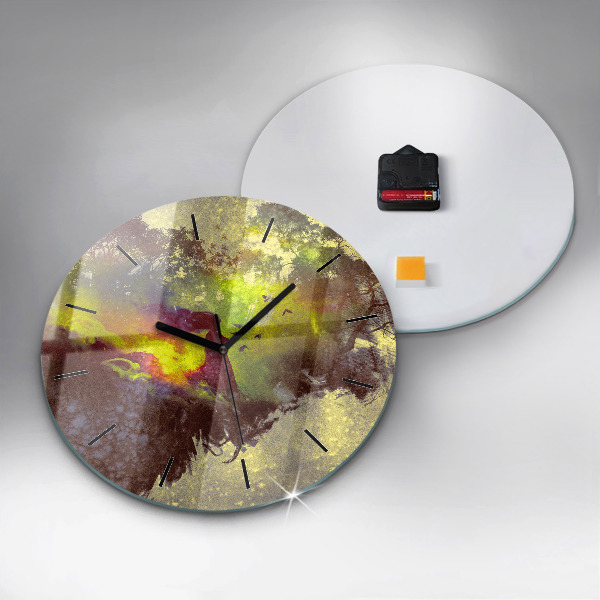 Orologio rotondo in vetro Donna nella foresta